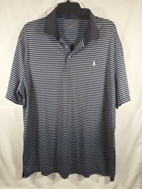 Polo by Ralph Lauren Navy & White Striped Men’s Polo